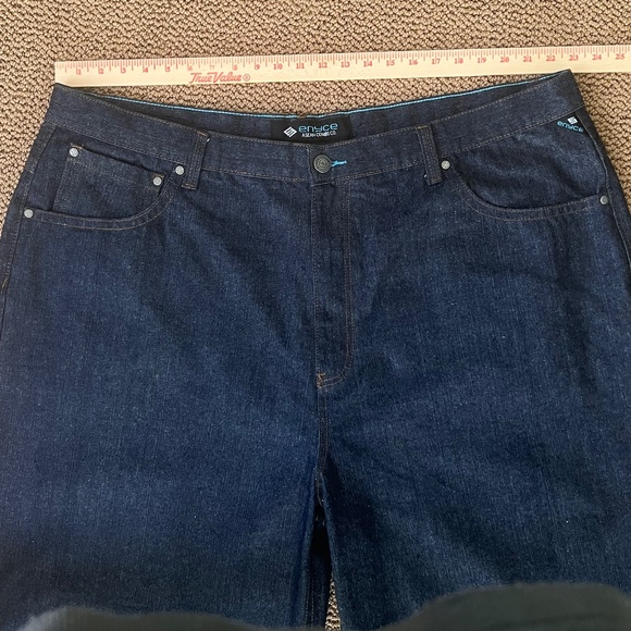 Vintage Enyce by Sean Combs men's baggy denim jort/shorts waist size 48 - Picture 3 of 14